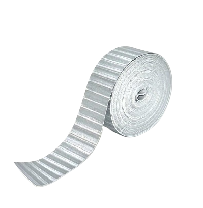 5 meters Accordion bellow tape stripe / Silver 19mm wide